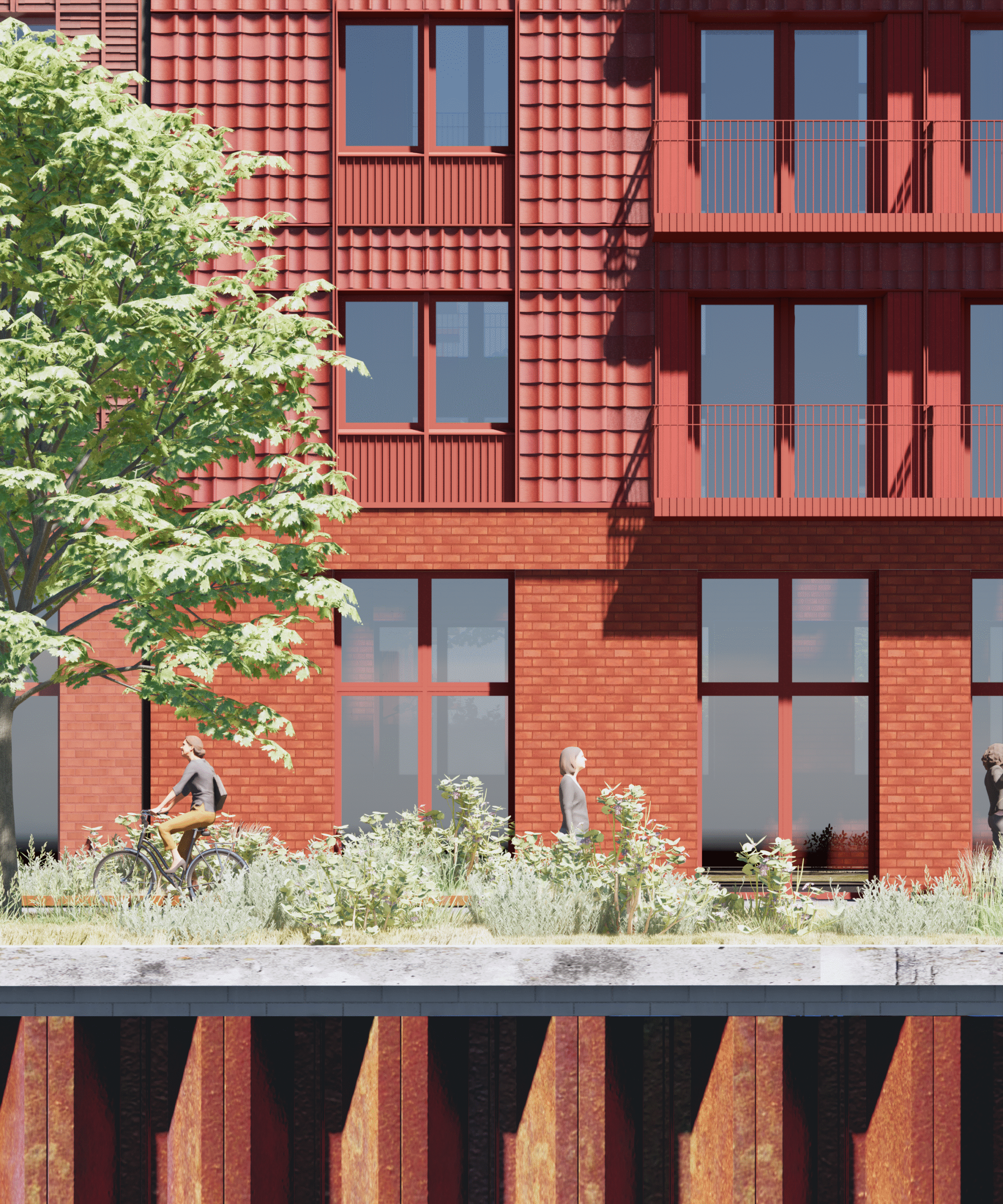 Arkitekttegnede af boligøer på Enghave Brygge Syd – Sejlbryggen, Lanternebryggen og Ankerbryggen